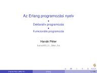 Erlang-elÅadÃ¡sok - DeklaratÃ­v programozÃ¡s