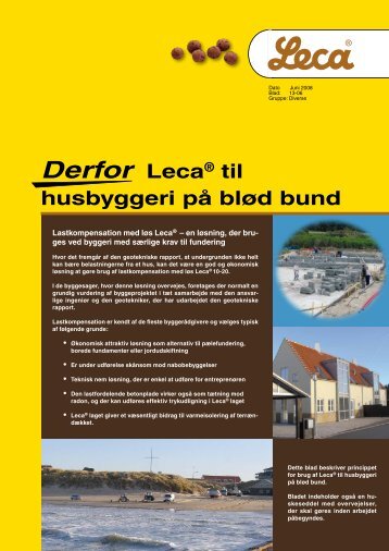 Derfor Leca® til husbyggeri på blød bund - Weber