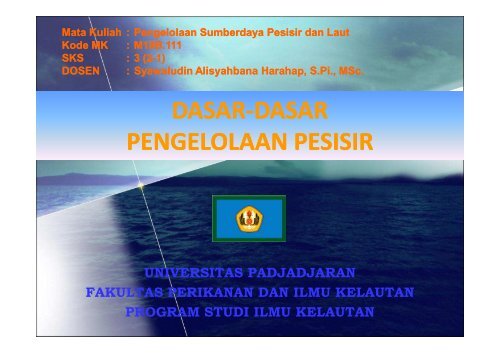 dasar-dasar pengelolaan pesisir - Blogs Unpad - Universitas ...