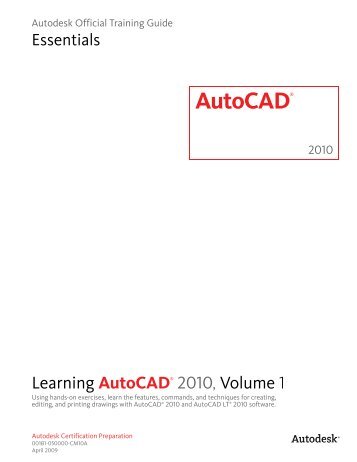 Learning AutoCAD 2010 (Volume 1) - WordPress â www.wordpress ...