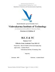 Electronics and Telecommunication Engineering - Vishwakarma ...