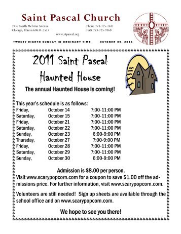 2011 Saint Pascal Haunted House - Saint Pascal's Church and School