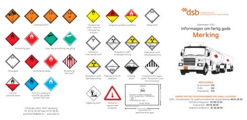 Informasjon om farlig gods - merking - Direktoratet for ...