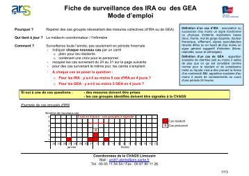 Fiche de surveillance-IRA & GEA Lim-EHPAD ... - ARS Limousin