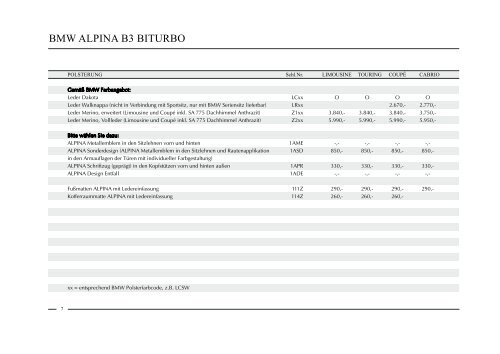 biturbo bmw alpina preise biturbo bmw alpina