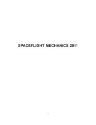 SPACEFLIGHT MECHANICS 2011 - Univelt