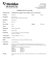 MAM04-710 - Antibodies, Antigens, Blocking agents from Meridian ...