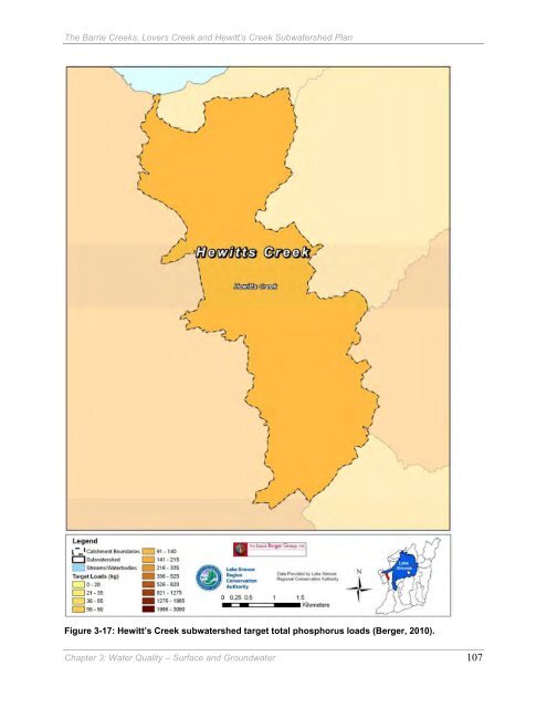 Barrie Creeks, Lovers Creek, and Hewitt's Creek Subwatershed Plan