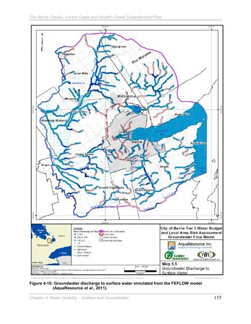 Barrie Creeks, Lovers Creek, and Hewitt's Creek Subwatershed Plan