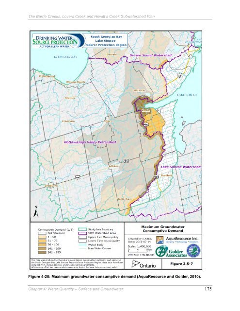 Barrie Creeks, Lovers Creek, and Hewitt's Creek Subwatershed Plan