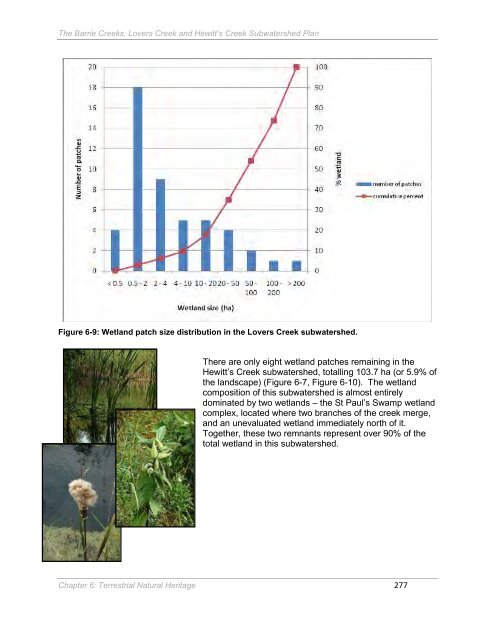 Barrie Creeks, Lovers Creek, and Hewitt's Creek Subwatershed Plan