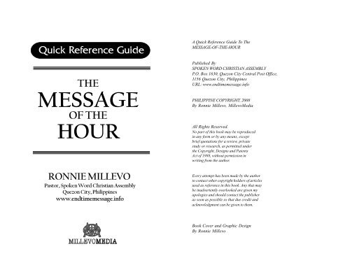 cover, foreword & acknowledgment - Endtimemessage.info