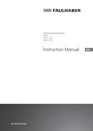 Instruction Manual - Dr. Fritz Faulhaber GmbH & Co. KG