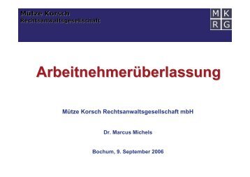 ArbeitnehmerÃ¼berlassung - MÃ¼tze Korsch ...