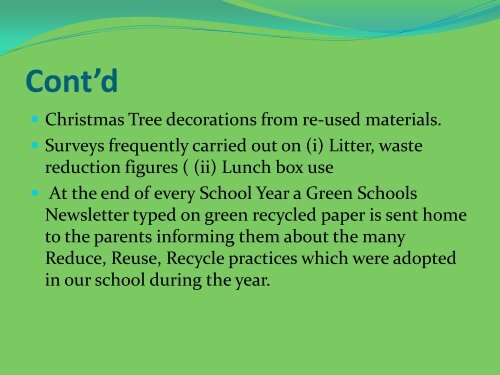 Litter and Waste Seminar Presentation - Green Schools Ireland