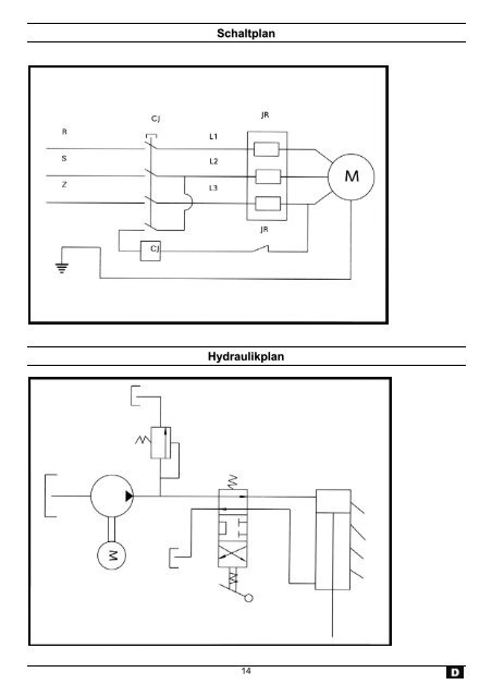 Schaltplan Hydraulik