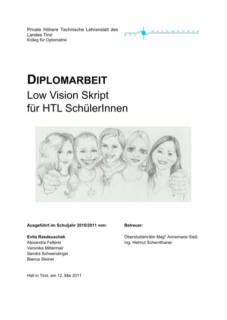 Low Vision Skript Fur Htl Schulerinnen Private Htl Des Landes