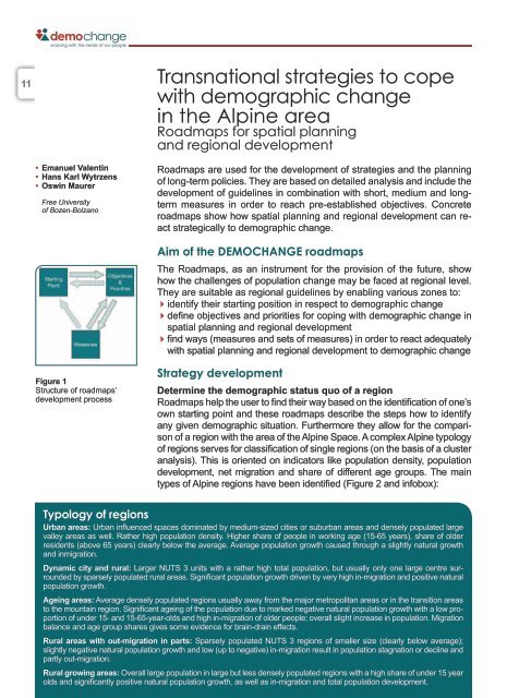 aDaptation strategies to spatial planning anD regional Development