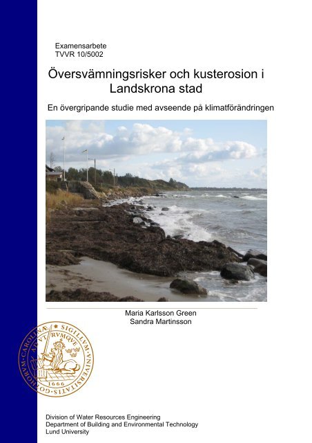 Ã–versvÃ¤mningsrisker och kusterosion i Landskrona stad