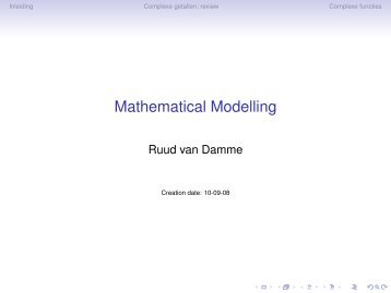 Mathematical Modelling