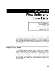 Chapter 12 - Flux Units and Line Lists - STScI
