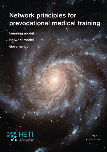 Network principles for prevocational medical training - HETI