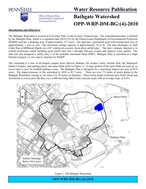 Bathgate Watershed - Office of Physical Plant - Penn State University