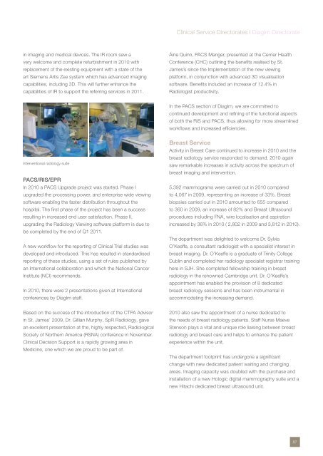 Annual Report 2010 - St. James's Hospital