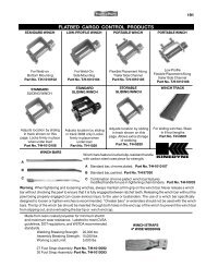 FLATBED CARGO CONTROL PRODUCTS - Trailco Parts