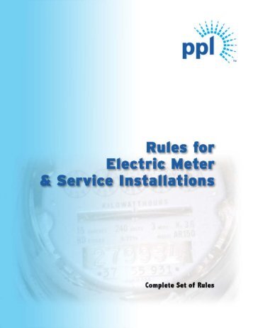 REMSI - Rules 1 through Rule 34 - PPL Electric Utilities