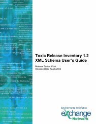 Toxic Release Inventory 1.2 XML Schema User's Guide