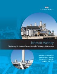 Johnson Matthey - Emission Control Technologies