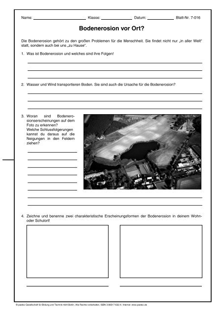 Bodenerosion Vor Ort Duden Paetec