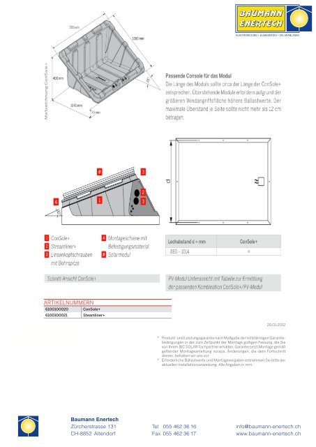 UNSERE MEISTVERKAUFTEN SOLARMODULE - Baumann Enertech