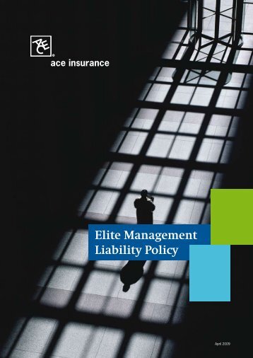Elite Management Liability Policy - ACE Group
