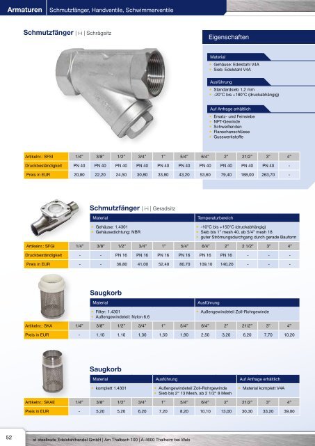 Kugelhähne | Antriebe | Armaturen | Kompensatoren ... - Steeltrade.at