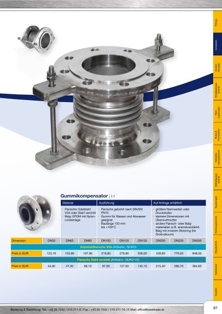 Kugelhähne | Antriebe | Armaturen | Kompensatoren ... - Steeltrade.at