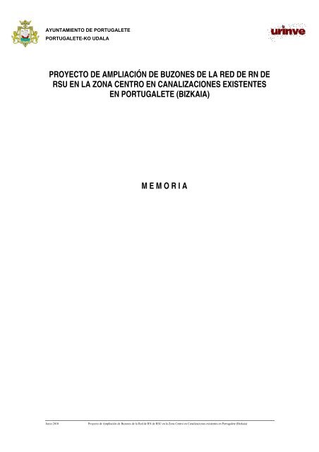 proyecto buzones zona centro 1 - Ayuntamiento de Portugalete