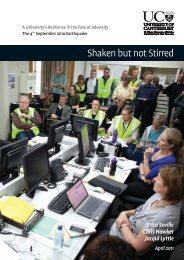 Shaken but not Stirred - University of Canterbury