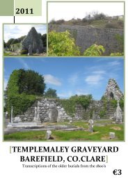 Templemaley Graveyard, Barefield - Clare County Library