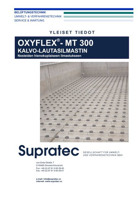 oxyflex - mt 300 kalvo-lautasilmastin - Supratec