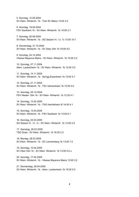 Spielberichte Saison 2004/05 (PDF-Dokument, 76 KB)