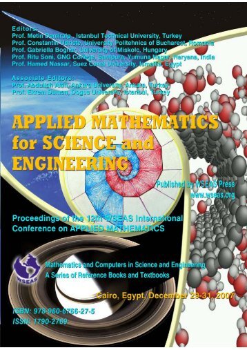 APPLIED MATHEMATICS for SCIENCE and ENGINEERING - WSEAS