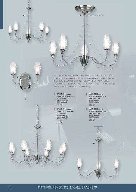 FITTINGS, PENDANTS & WALL BRACKETS - WF Senate