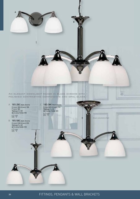 FITTINGS, PENDANTS & WALL BRACKETS - WF Senate