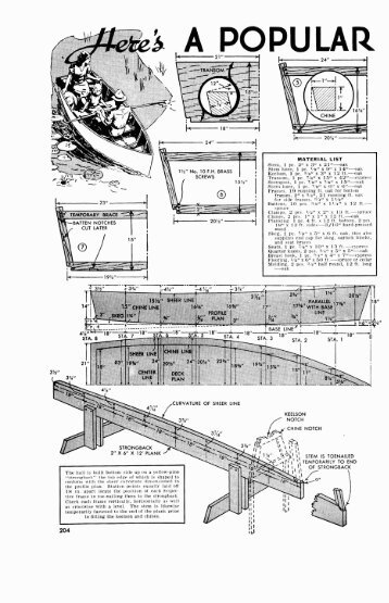 Traditional Rowboat Plans - Vintage Projects