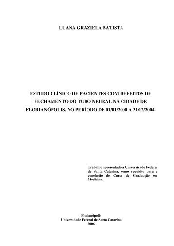 luana graziela batista estudo clínico de pacientes com ... - UFSC