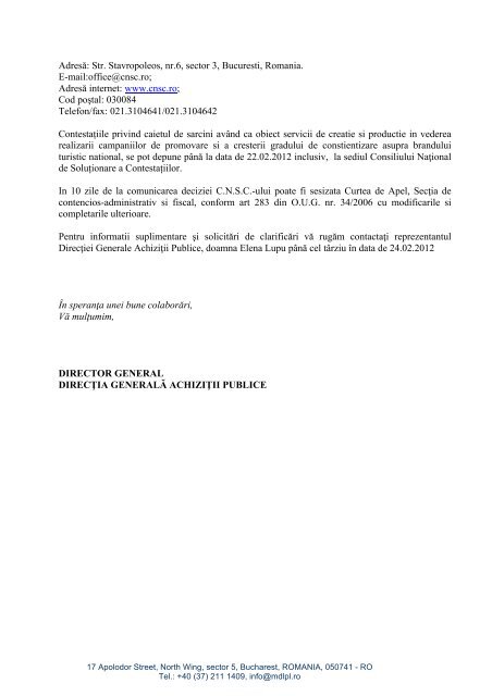 ANUNT CREATIE