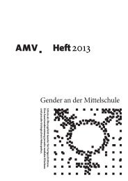 AMV. Heft â Gender an der Mittelschule