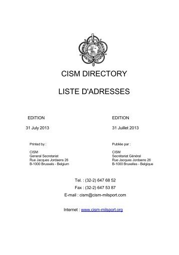 U P D A T E D - CISM